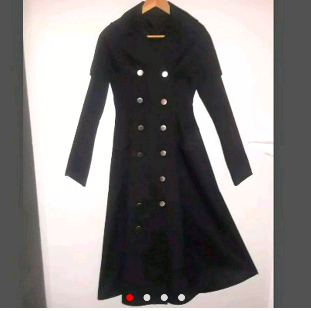Long Gothic Neo Victorian Duster Trenchcoat Jacket